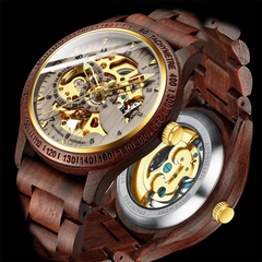 Classic Wooden Mechanical Watch